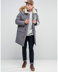 grauer Parka von Asos