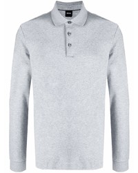 grauer Polo Pullover von BOSS