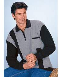 grauer Polo Pullover von CLASSIC BASICS