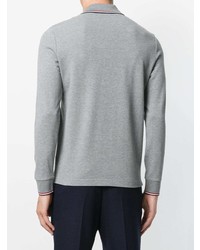 grauer Polo Pullover von Moncler