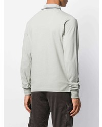 grauer Polo Pullover von Stone Island