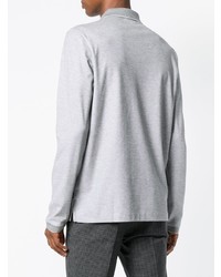 grauer Polo Pullover von BOSS HUGO BOSS