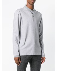 grauer Polo Pullover von BOSS HUGO BOSS