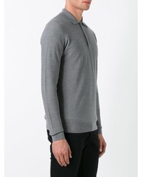 grauer Polo Pullover