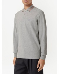 grauer Polo Pullover von Burberry