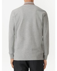 grauer Polo Pullover von Burberry