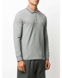 grauer Polo Pullover von Moncler