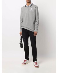 grauer Polo Pullover von Philipp Plein