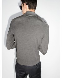 grauer Polo Pullover von Tom Ford