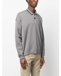 grauer Polo Pullover von Sacai