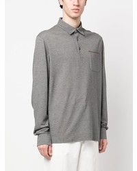 grauer Polo Pullover von Zegna