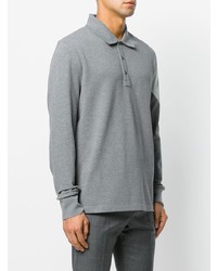 grauer Polo Pullover von Moncler