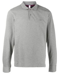 grauer Polo Pullover von Sun 68