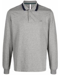 grauer Polo Pullover von Sun 68