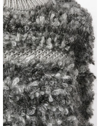 grauer Pullover aus Bouclé von Carven