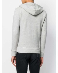 grauer Pullover mit einem Kapuze von Saint Laurent