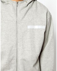 grauer Pullover mit einem Kapuze von Boxfresh