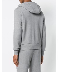 grauer Pullover mit einem Kapuze von Thom Browne