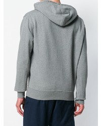 grauer Pullover mit einem Kapuze von AMI Alexandre Mattiussi