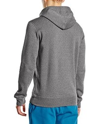 grauer Pullover mit einem Kapuze von Asics