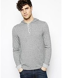 grauer Pullover mit einem Kapuze von Asos