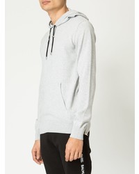 grauer Pullover mit einem Kapuze von Balmain