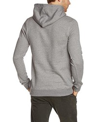 grauer Pullover mit einem Kapuze von Björkvin