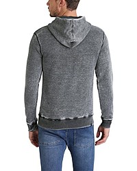 grauer Pullover mit einem Kapuze von BLEND