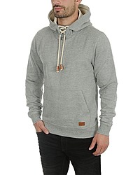 grauer Pullover mit einem Kapuze von BLEND