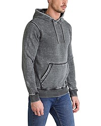 grauer Pullover mit einem Kapuze von BLEND