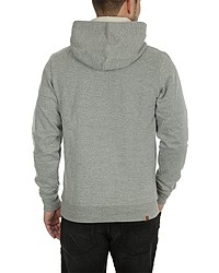 grauer Pullover mit einem Kapuze von BLEND