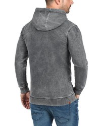 grauer Pullover mit einem Kapuze von BLEND