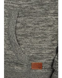 grauer Pullover mit einem Kapuze von BLEND