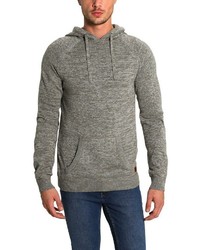 grauer Pullover mit einem Kapuze von BLEND