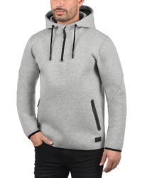 grauer Pullover mit einem Kapuze von BLEND