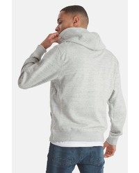 grauer Pullover mit einem Kapuze von BLEND