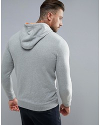 grauer Pullover mit einem Kapuze von Blend of America