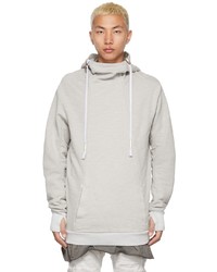 grauer Pullover mit einem Kapuze von Boris Bidjan Saberi