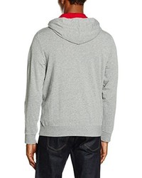 grauer Pullover mit einem Kapuze von BOSS HUGO BOSS