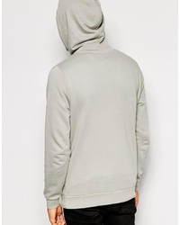 grauer Pullover mit einem Kapuze von Asos