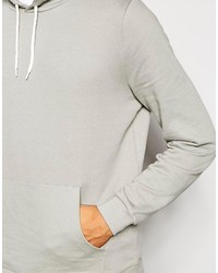 grauer Pullover mit einem Kapuze von Asos