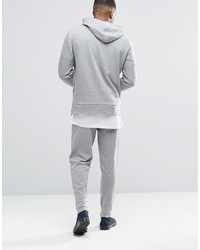 grauer Pullover mit einem Kapuze von Asos