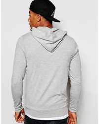 grauer Pullover mit einem Kapuze von Asos