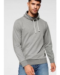 grauer Pullover mit einem Kapuze von BRUNO BANANI