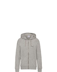 grauer Pullover mit einem Kapuze von Calvin Klein