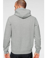 grauer Pullover mit einem Kapuze von Champion