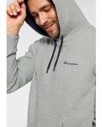 grauer Pullover mit einem Kapuze von Champion