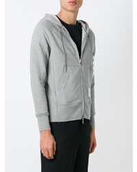 grauer Pullover mit einem Kapuze von Thom Browne