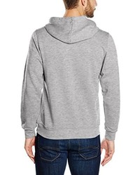 grauer Pullover mit einem Kapuze von Clique