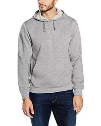 grauer Pullover mit einem Kapuze von Clique